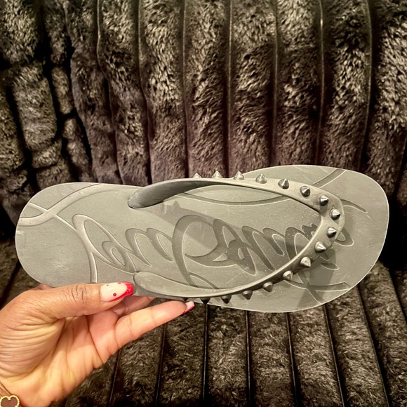 Christian Louboutin flip-flops